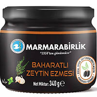MARMARABIRLIK Оливковая паста с приправами 340 гр (BAHARATLI ZEYTIN EZMESI)